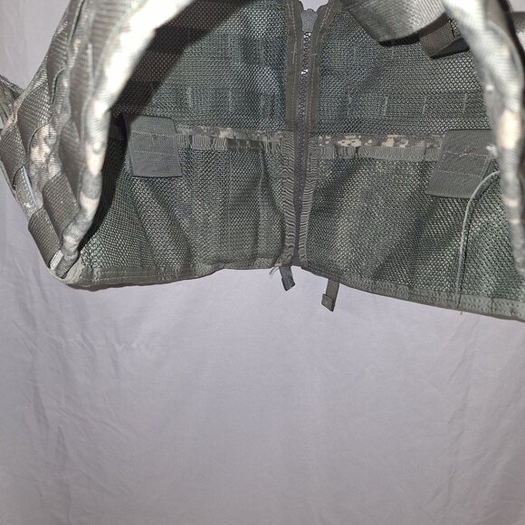 Digital Camo Tactical Military-Style Vest Waist Panels US Marking Nylon Mesh - Picture 8 of 11